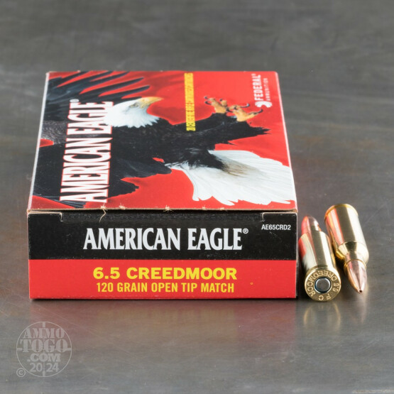 20rds - 6.5mm Creedmoor Federal American Eagle 120gr. OTM Ammo