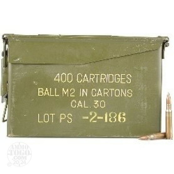 400rds - 30-06 Korean Military 150gr. FMJ Ammo in Ammo Can