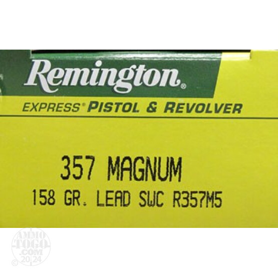50rds - 357 Mag Remington Express 158gr. Semi-Wadcutter