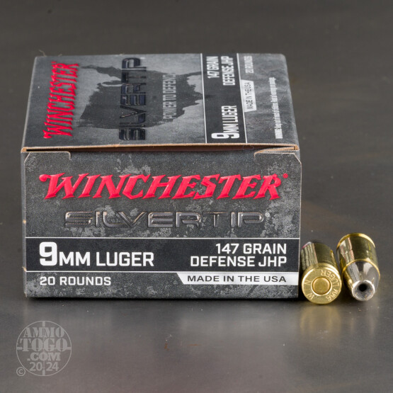 200rds – 9mm Winchester Silvertip 147gr. JHP Ammo