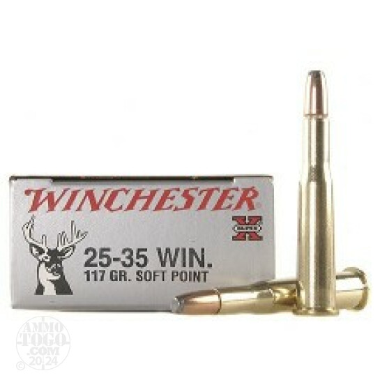 20rds - 25-35 Winchester Super-X 117gr. Soft Point Ammo