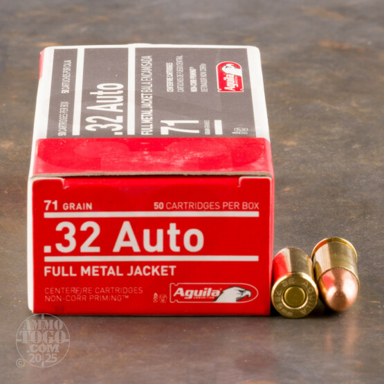 50rds - 32 Auto Aguila 71gr. FMJ Ammo
