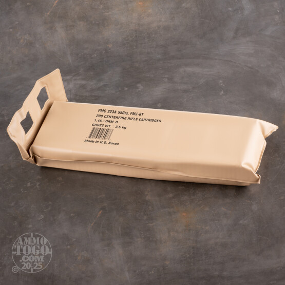 1000rds – 223 Rem PMC Battle Pack 55gr. FMJBT Ammo