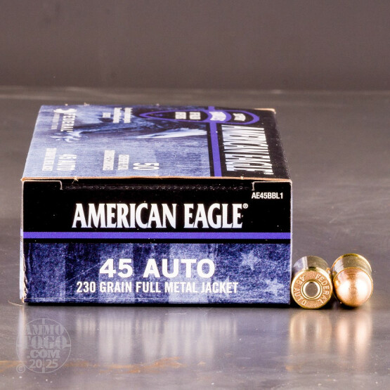 45 ACP - 230 gr FMJ - American Eagle C.O.P.S. - 50 Rounds