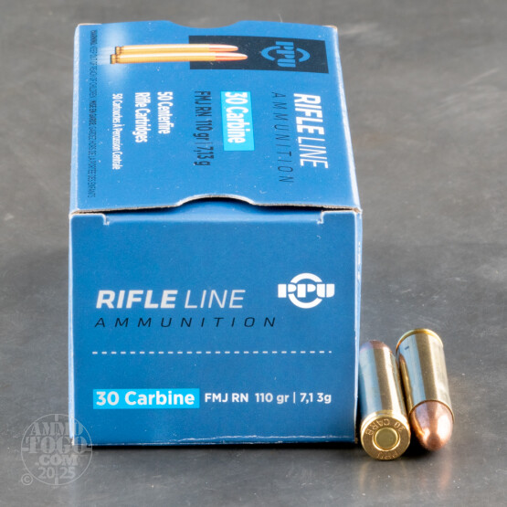 50rds - 30 Carbine Prvi Partizan 110gr. FMJ Ammo