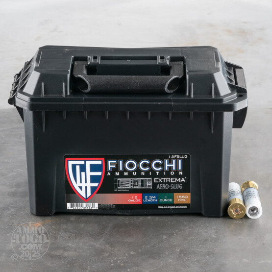 80rds - 12 Gauge Fiocchi 2 3/4" 1oz. Extrema Aero Slug