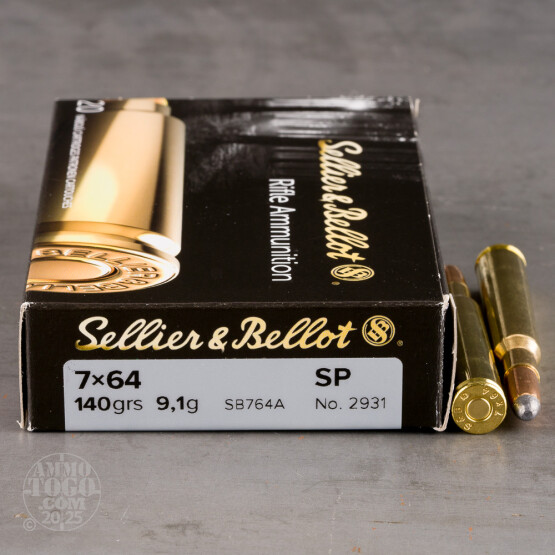 20rds – 7x64mm Brenneke Sellier & Bellot 140gr. SP Ammo