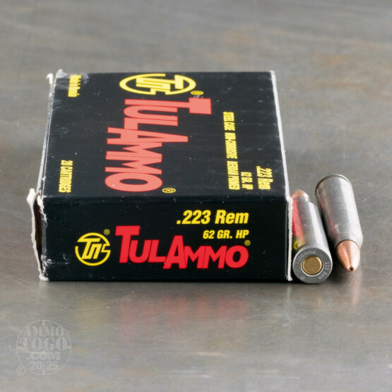 1000rds - 223 Tula 62gr. HP Ammo