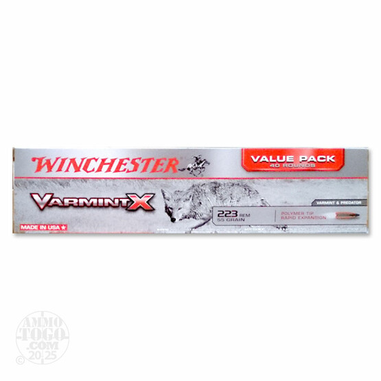 40rds - 223 Winchester Varmint-X 55 Grain Polymer Tip Ammo