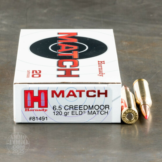 200rds – 6.5 Creedmoor Hornady 120gr. ELD Match Ammo