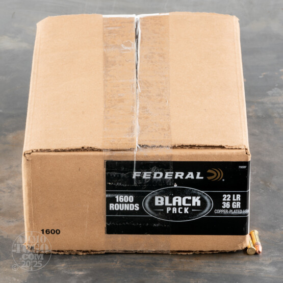 1600rds – 22 LR Federal Black 36gr. CPHP Ammo