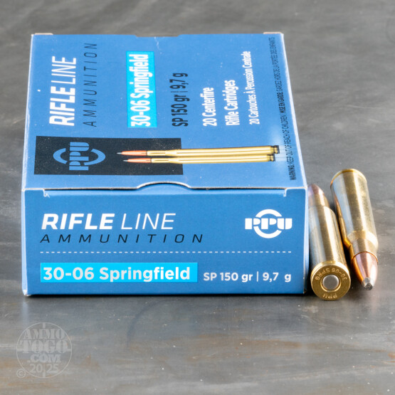 20rds – 30-06 Prvi Partizan 150gr. SP Ammo