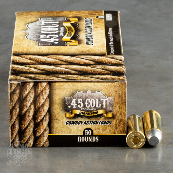 50rds - 45 Long Colt American Cowboy 200gr. LFN Ammo