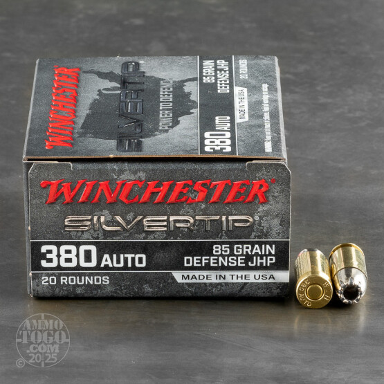 200rds – 380 ACP Winchester Silvertip 85gr. JHP Ammo