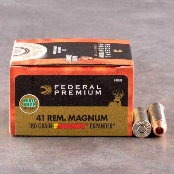 20rds - 41 Mag Federal Barnes Expander 180gr. HP Ammo
