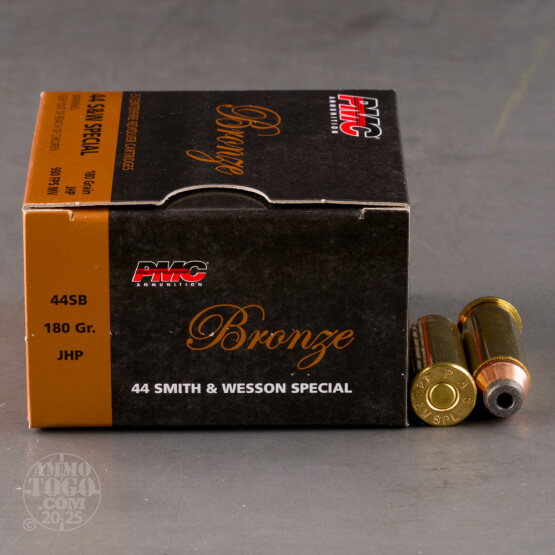 25rds – 44 Special PMC Bronze 180gr. JHP Ammo