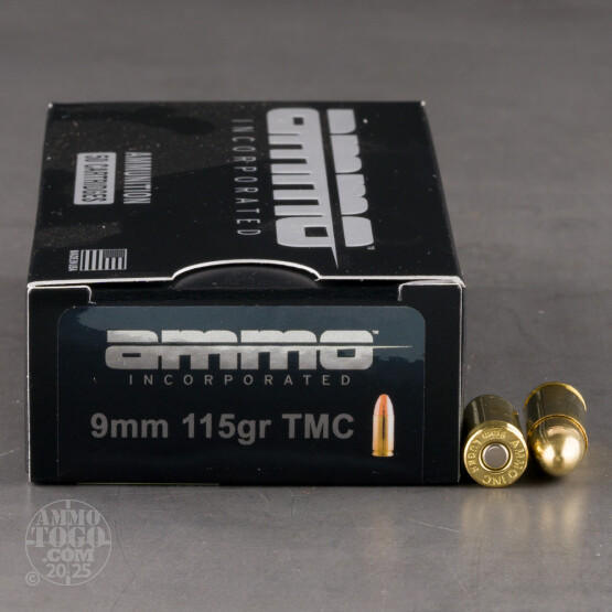 1000rds – 9mm Ammo Inc. 115gr. TMJ Ammo