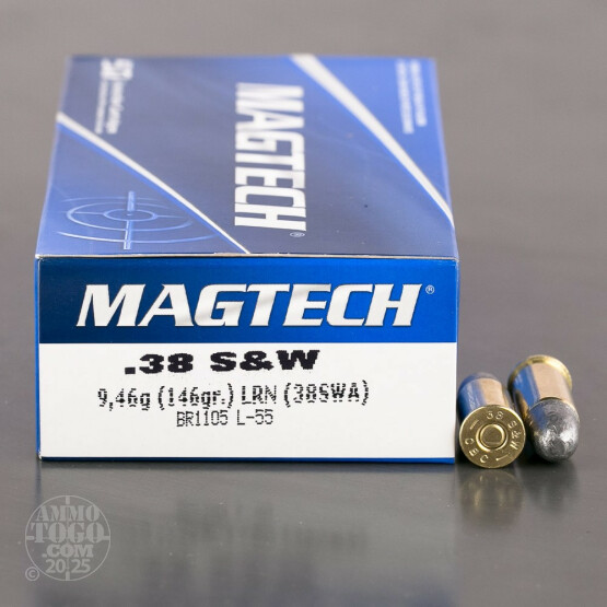50rds – 38 S&W Magtech 146gr. LRN Ammo