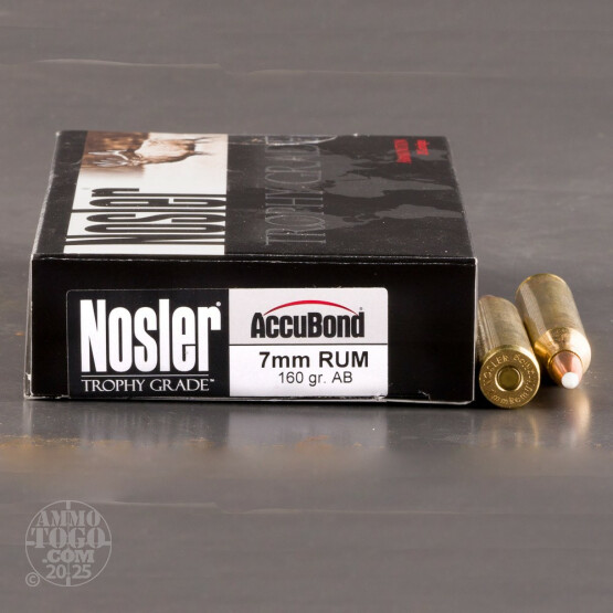 20rds - 7mm Ultra Mag Nosler Trophy Grade 160gr. AccuBond Ammo
