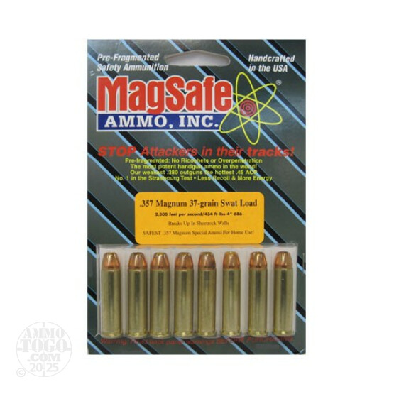 8rds - 357 Mag. Magsafe 68gr. SWAT Ammo