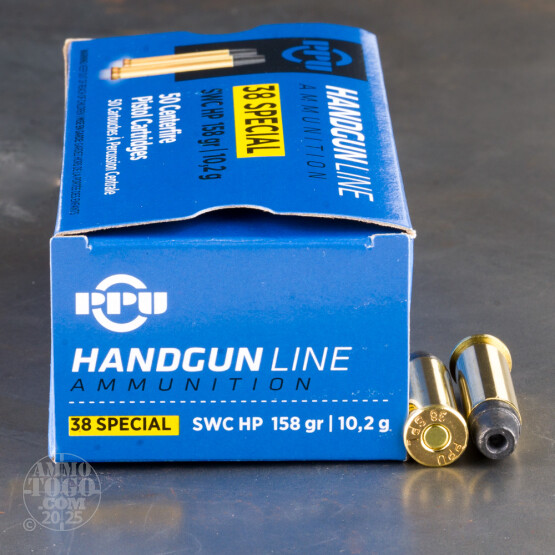 500rds – 38 Special Prvi Partizan 158gr. LSWCHP Ammo