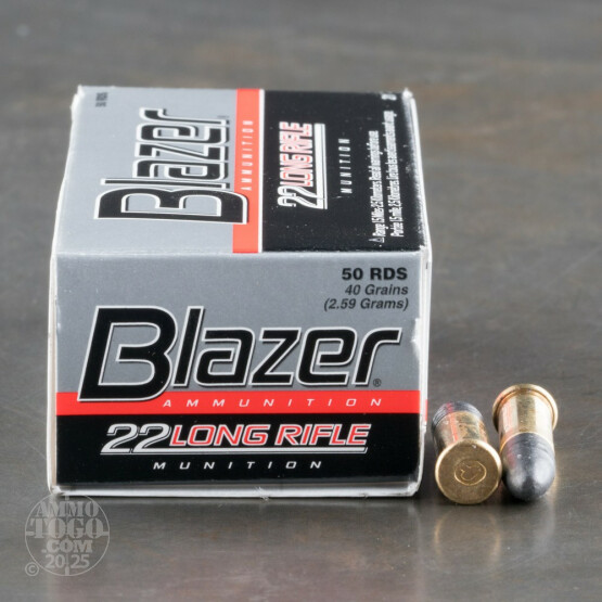 500rds - 22LR CCI Blazer 40gr. Solid Point Ammo