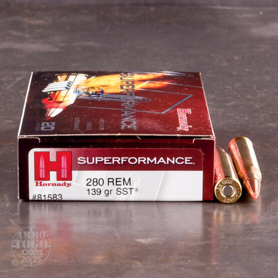 20rds - 280 Rem. Hornady Superformance 139gr. SST Ammo