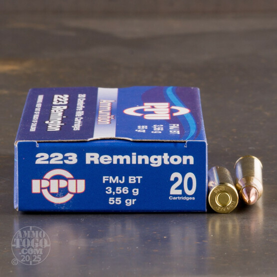 20rds – 223 Rem Prvi Partizan 55gr. FMJBT Ammo