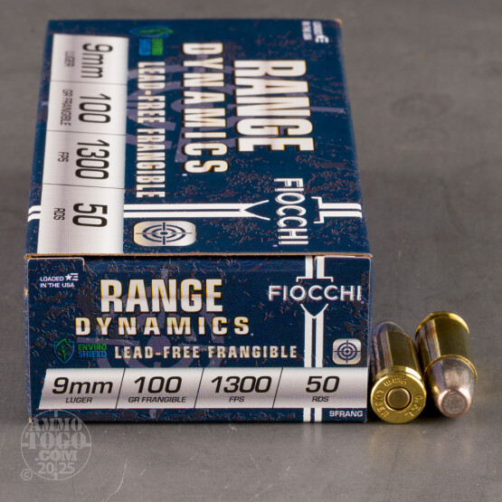 1000rds – 9mm Fiocchi 100gr. Frangible Ammo