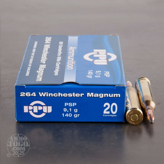 20rds – 264 Win Mag Prvi Partizan 140gr. PSP Ammo
