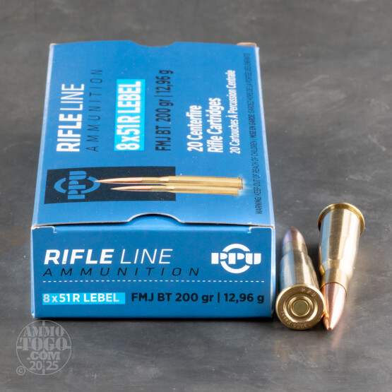 20rds – 8x51R Lebel Prvi Partizan 200gr. FMJ Ammo
