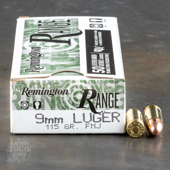 500rds – 9mm Remington Range 115gr. FMJ Ammo