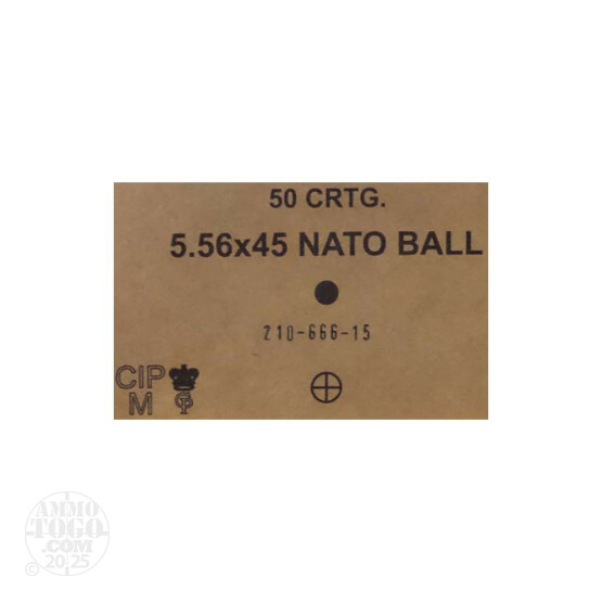 50rds – 5.56 Lithuanian Surplus SS109 Green Tip 62gr. FMJ Ammo