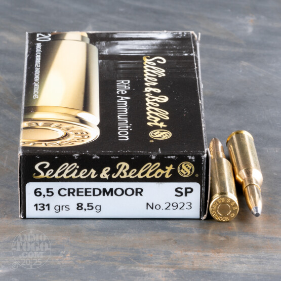 500rds – 6.5 Creedmoor Sellier & Bellot 131gr. SP Ammo