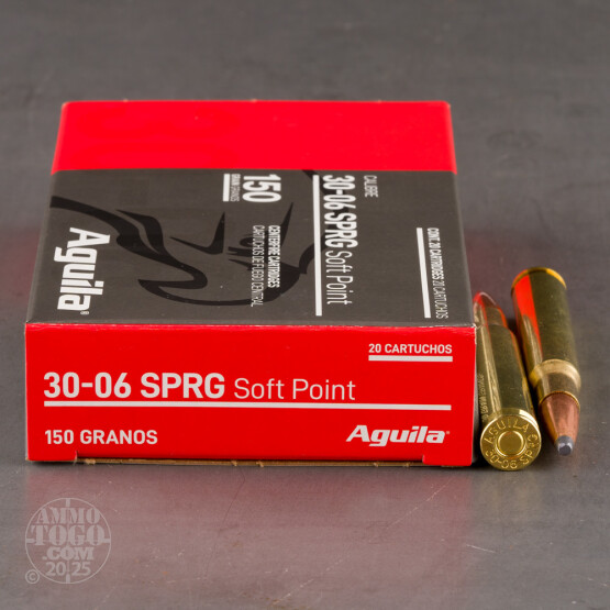 20rds – 30-06 Aguila 150gr. SP Ammo