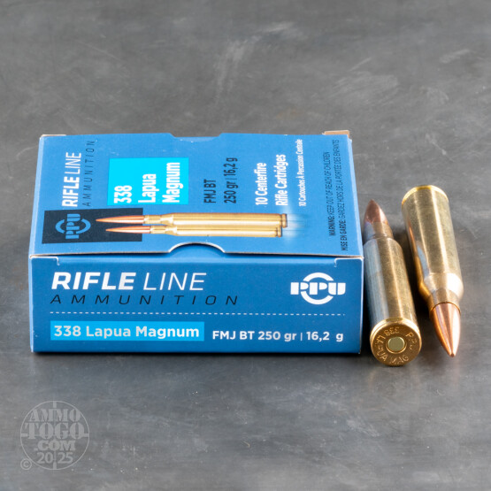 10rds - 338 Lapua Prvi Partizan 250gr. FMJ Ammo