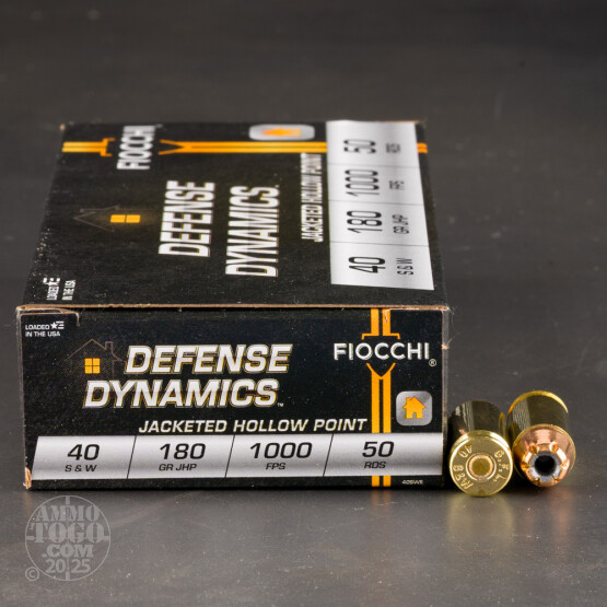 1000rds – 40 S&W Fiocchi 180gr. JHP Ammo
