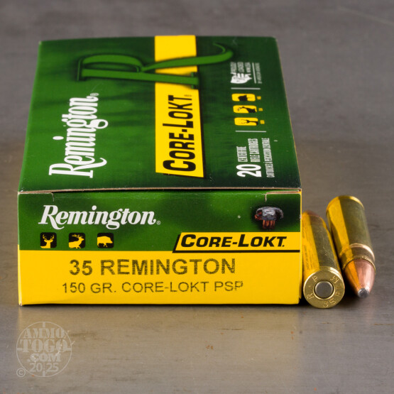 20rds – 35 Rem Remington Core-Lokt 150gr. PSP Ammo