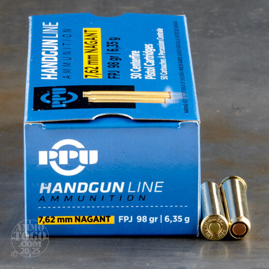 50rds – 7.62 Nagant Prvi Partizan 98gr. FMJ FP Ammo