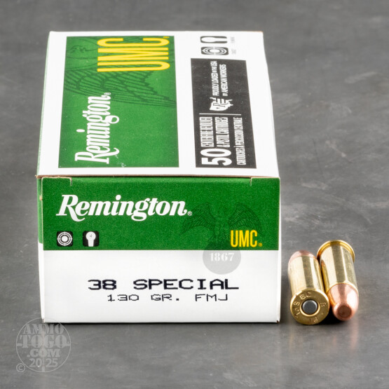 50rds - 38 Special Remington UMC 130gr. FMJ Ammo