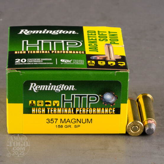 20rds – 357 Magnum Remington HTP 158gr. SP Ammo