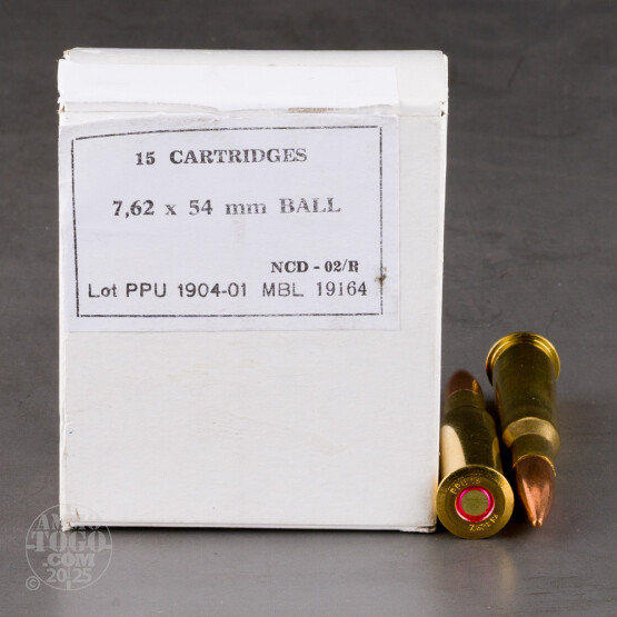15rds – 7.62x54r Prvi Partizan 182gr. FMJ Ammo