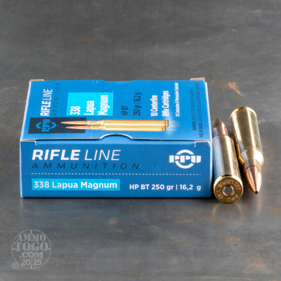 10rds - 338 Lapua Prvi Partizan 250gr. HP BT Ammo
