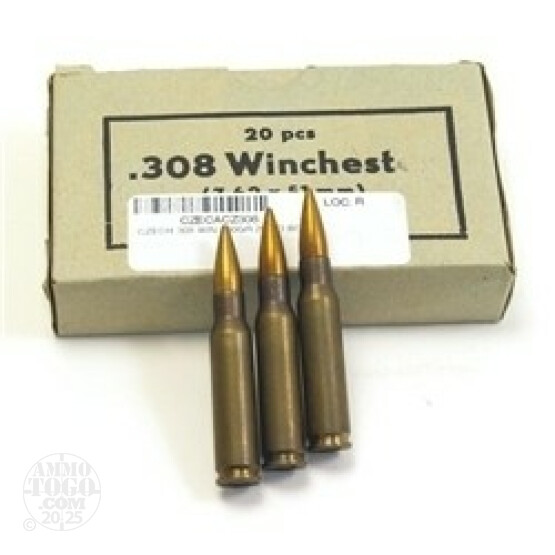 1060rds- 308 Czech Republic S&B Military Surplus 147gr FMJ Ammo