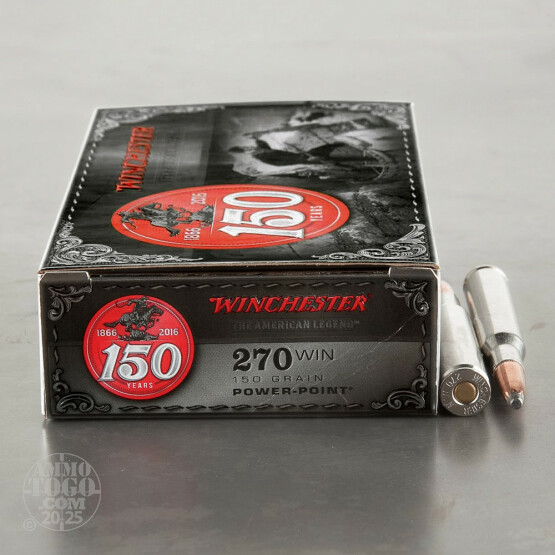 200rds – 270 Win Winchester 150th Anniversary 150gr. Power Point Ammo