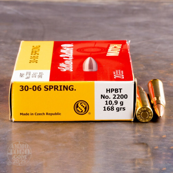 20rds - 30-06 Seller & Bellot 168gr. HPBT Match
