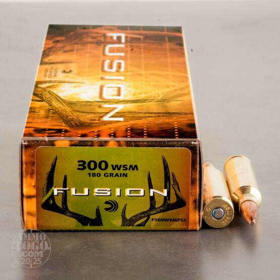 20rds - 300 WSM Federal Fusion 180gr. SP Ammo