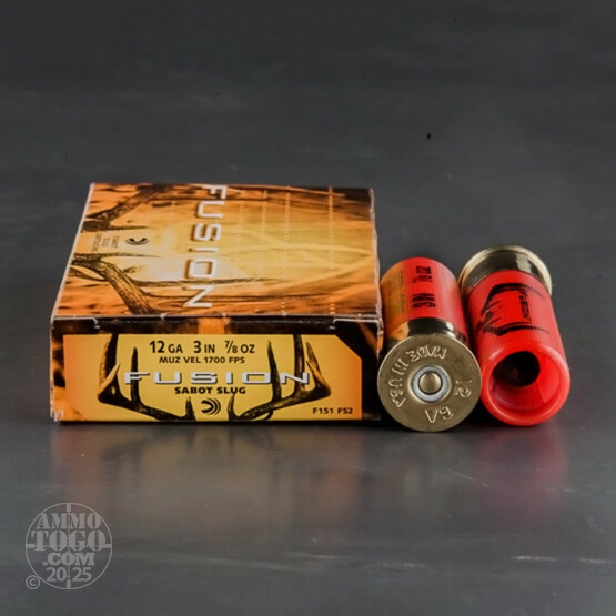 5rds - 12 Gauge Federal Fusion 3" 7/8oz. Sabot Slug Ammo
