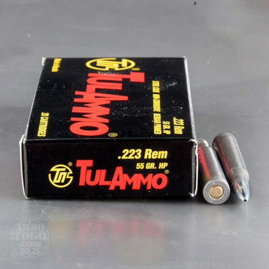 1000rds - 223 Tula 55gr. HP Ammo
