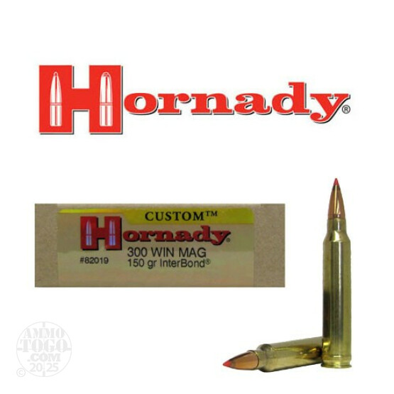 20rds - 300 Win Mag Hornady 150gr. InterBond Ammo
